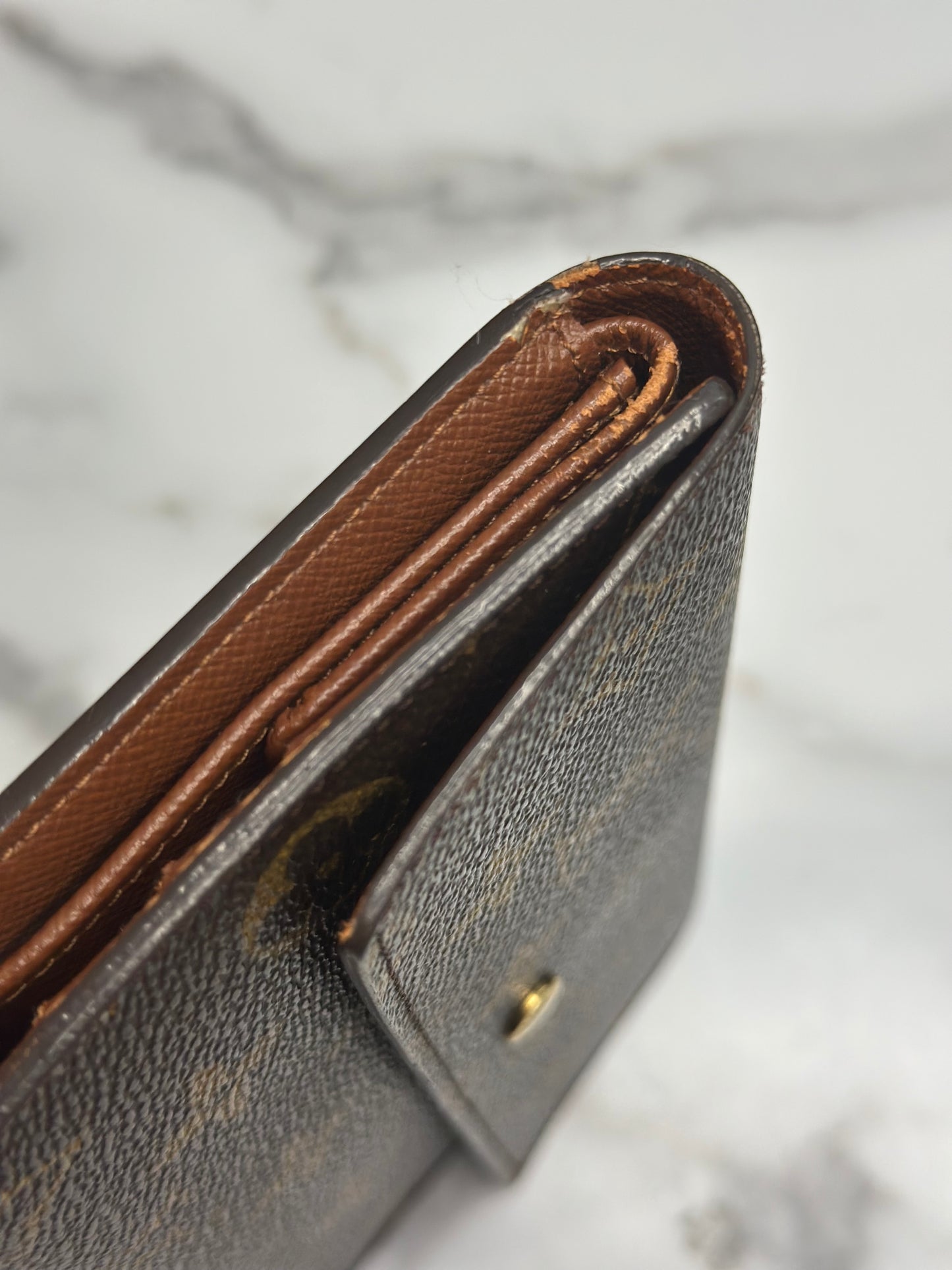 Pre-owned Louis Vuitton monogram canvas Porte Tresor wallet