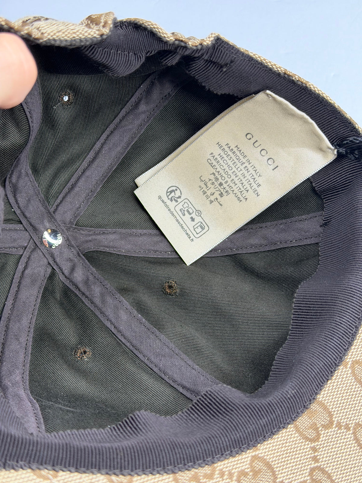 Pre-owned Gucci GG Canvas M baseball cap