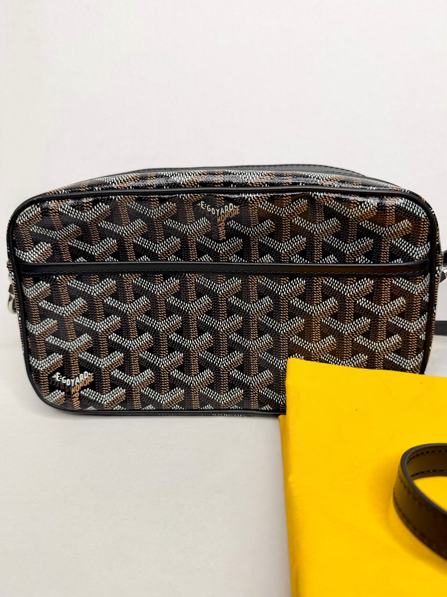 Pre-owned Goyard Cap Vert Black canvas crossbody