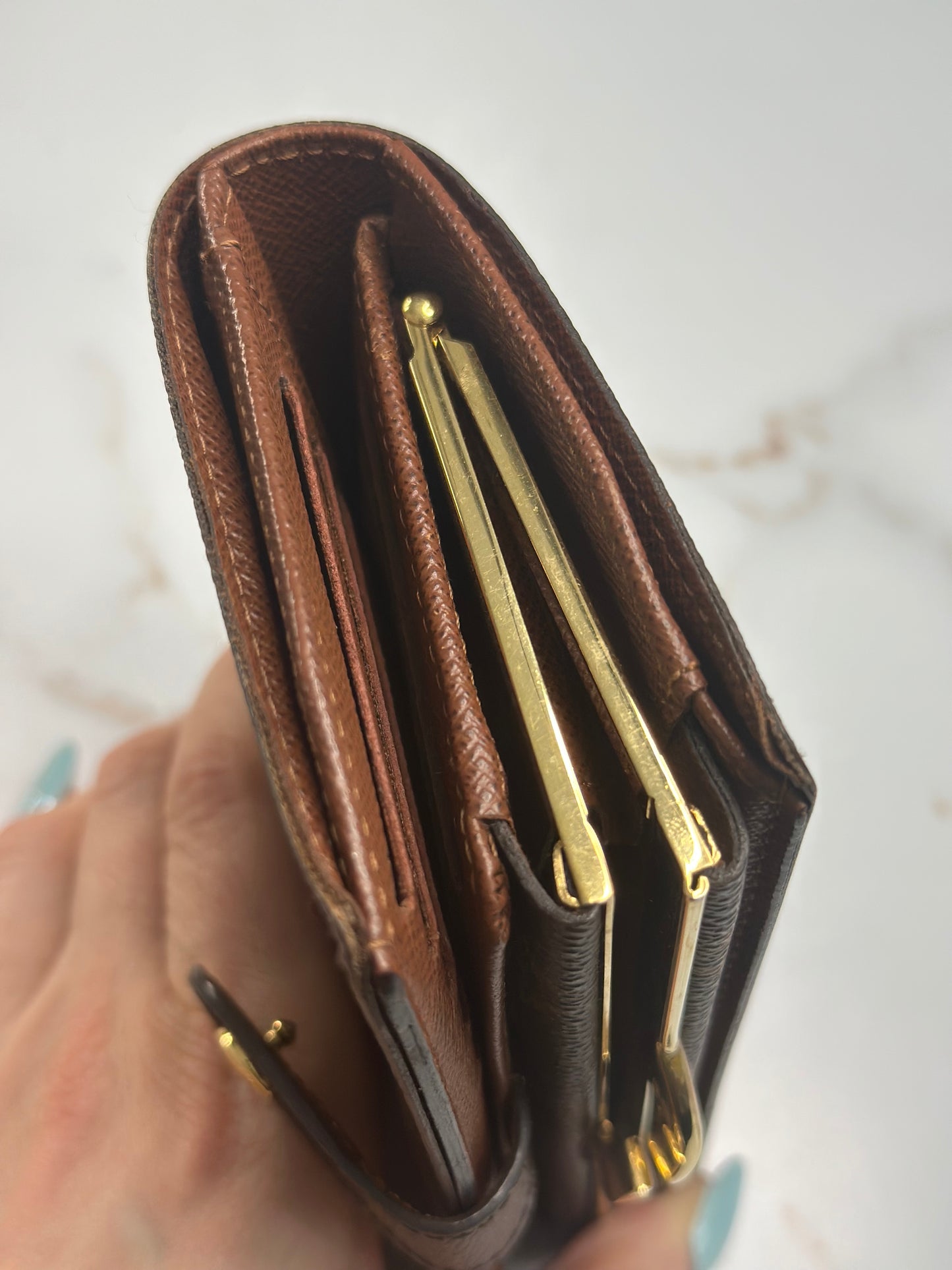 Pre-owned Louis Vuitton monogram canvas Viennois Wallet