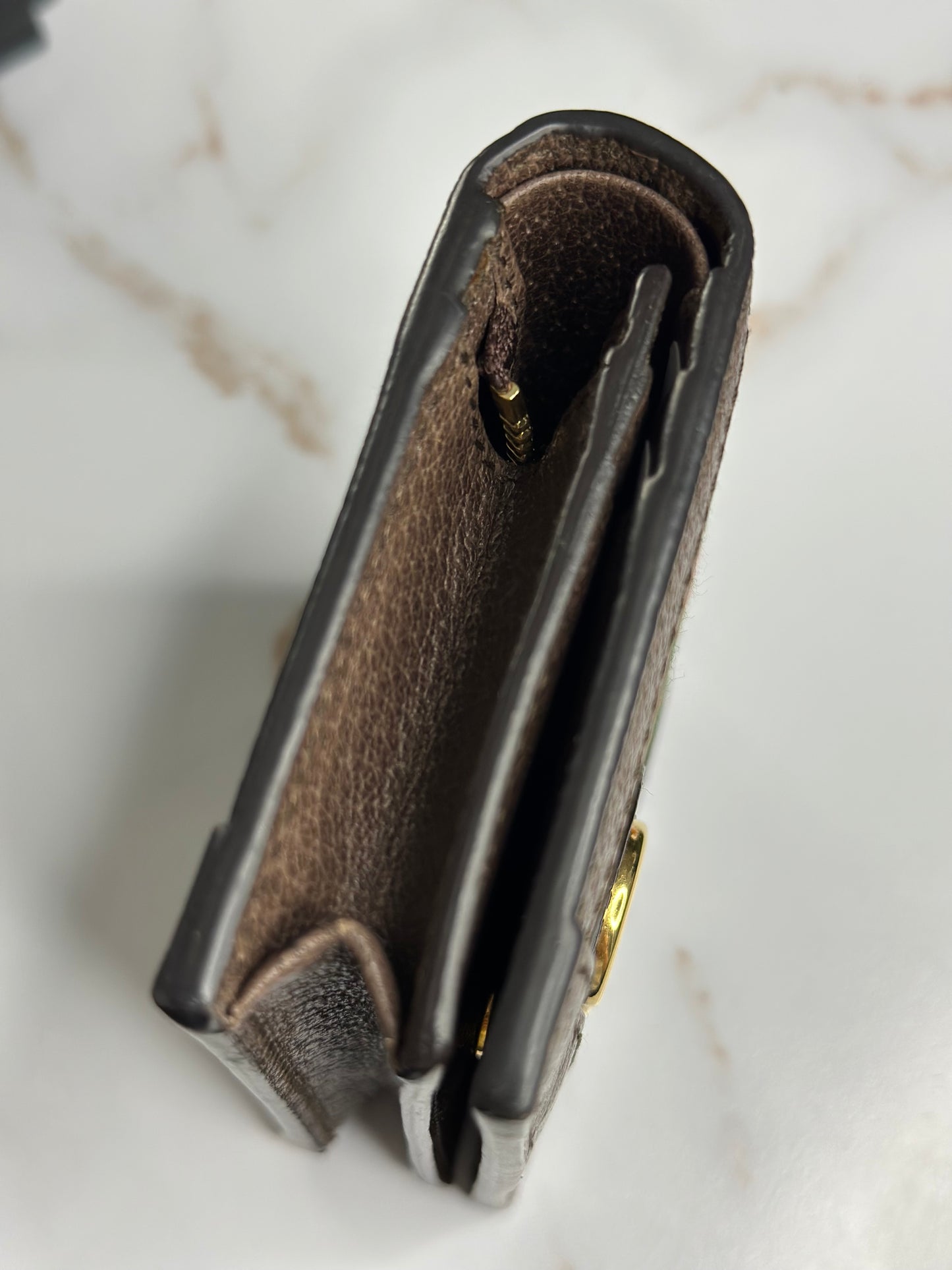 Pre-owned Gucci Ophidia compact wallet