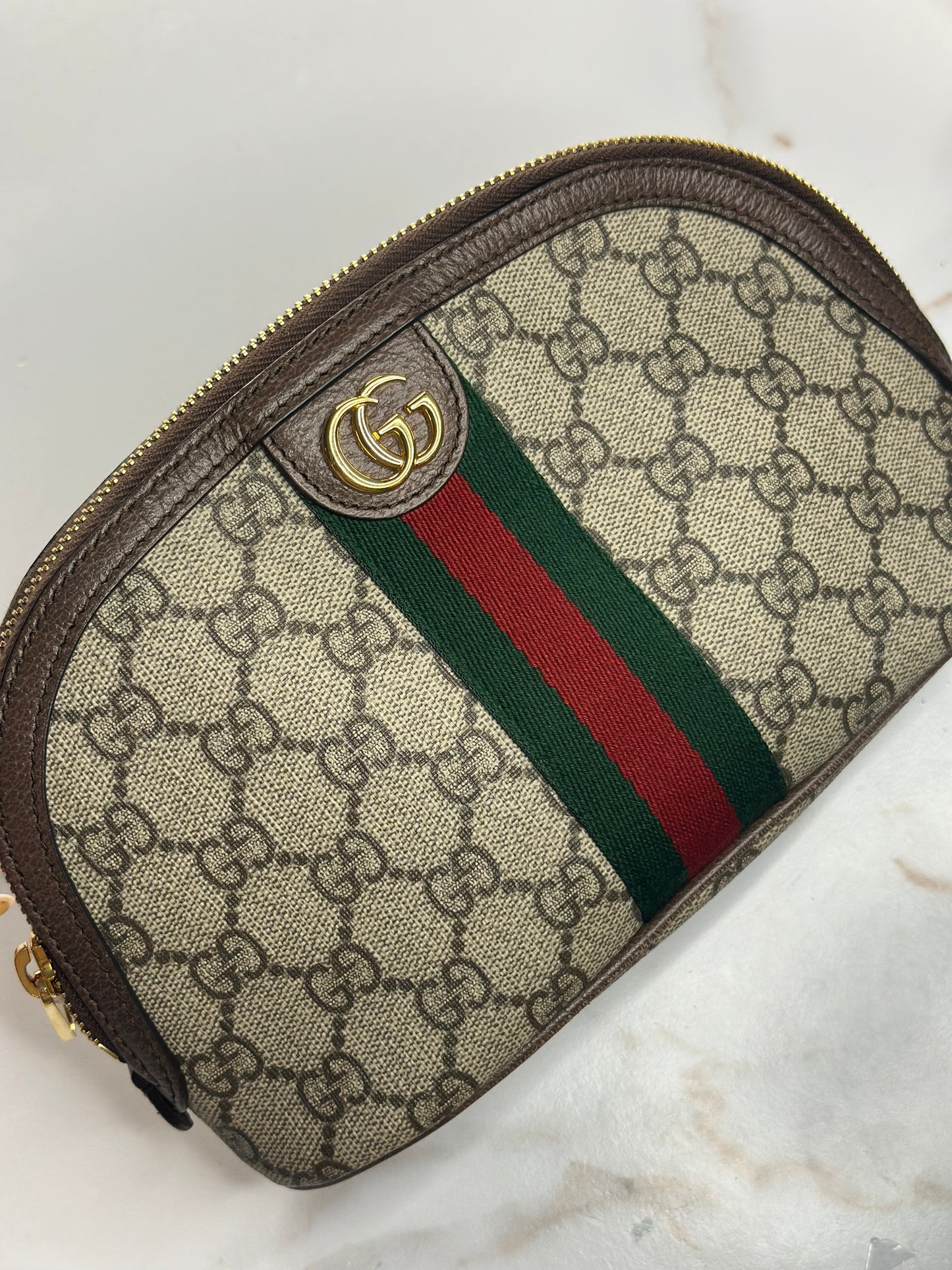Pre-owned Gucci GG Ophidia cosmetic pouch