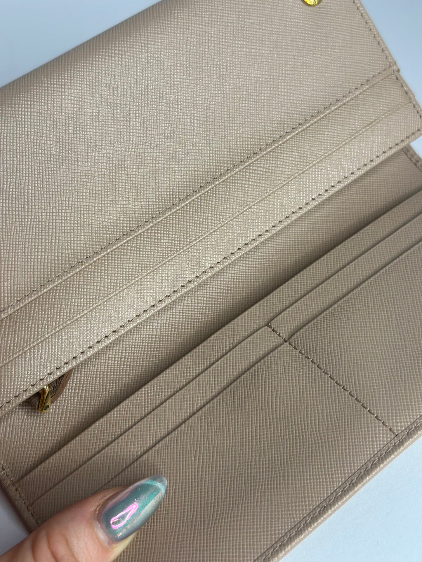 Pre-owned Prada Metropolis Tote blush pink Saffiano Leather & wallet