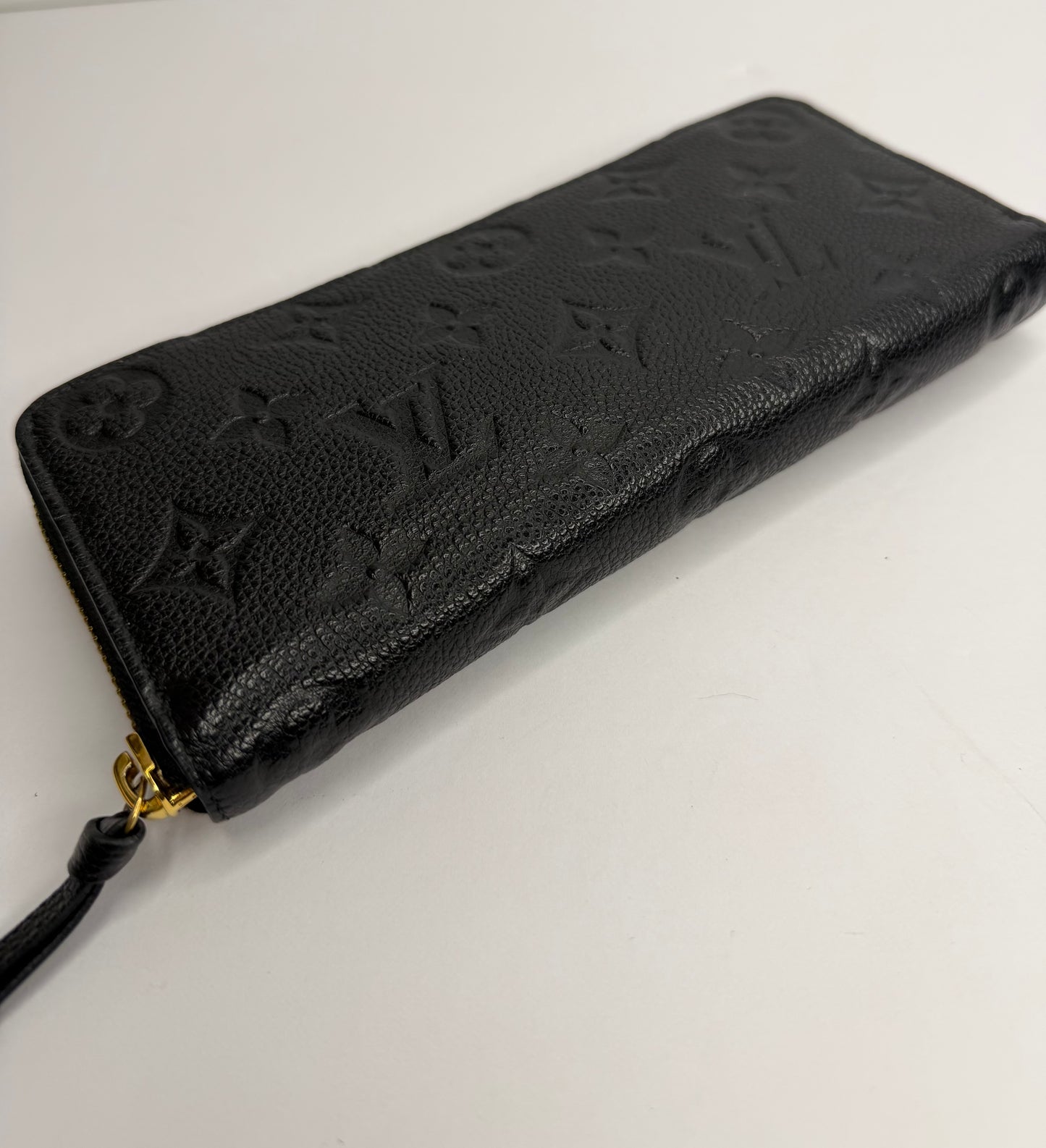 Pre-owned Louis Vuitton Black empriente leather clemence wallet