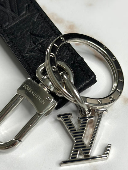 Pre-owned Louis Vuitton Shadow Dragonne Key Holder And Bag Charm
