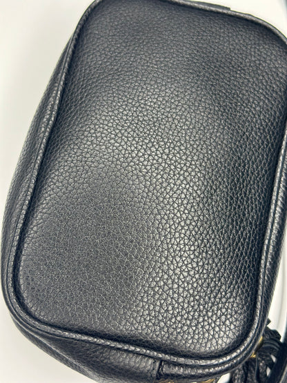 Pre-owned Gucci Soho Disco bag in black pebbled calfskin leather crossbody