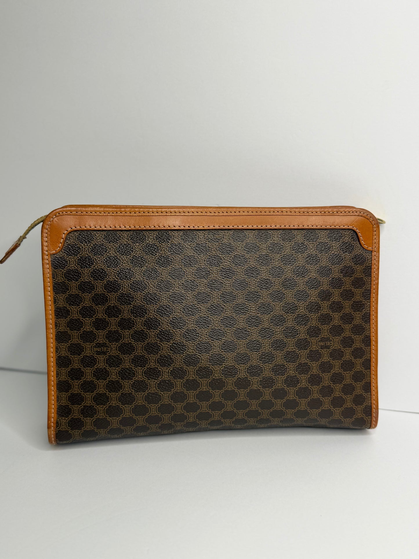 Pre-owned Celine macadam canvas toiletry pouch