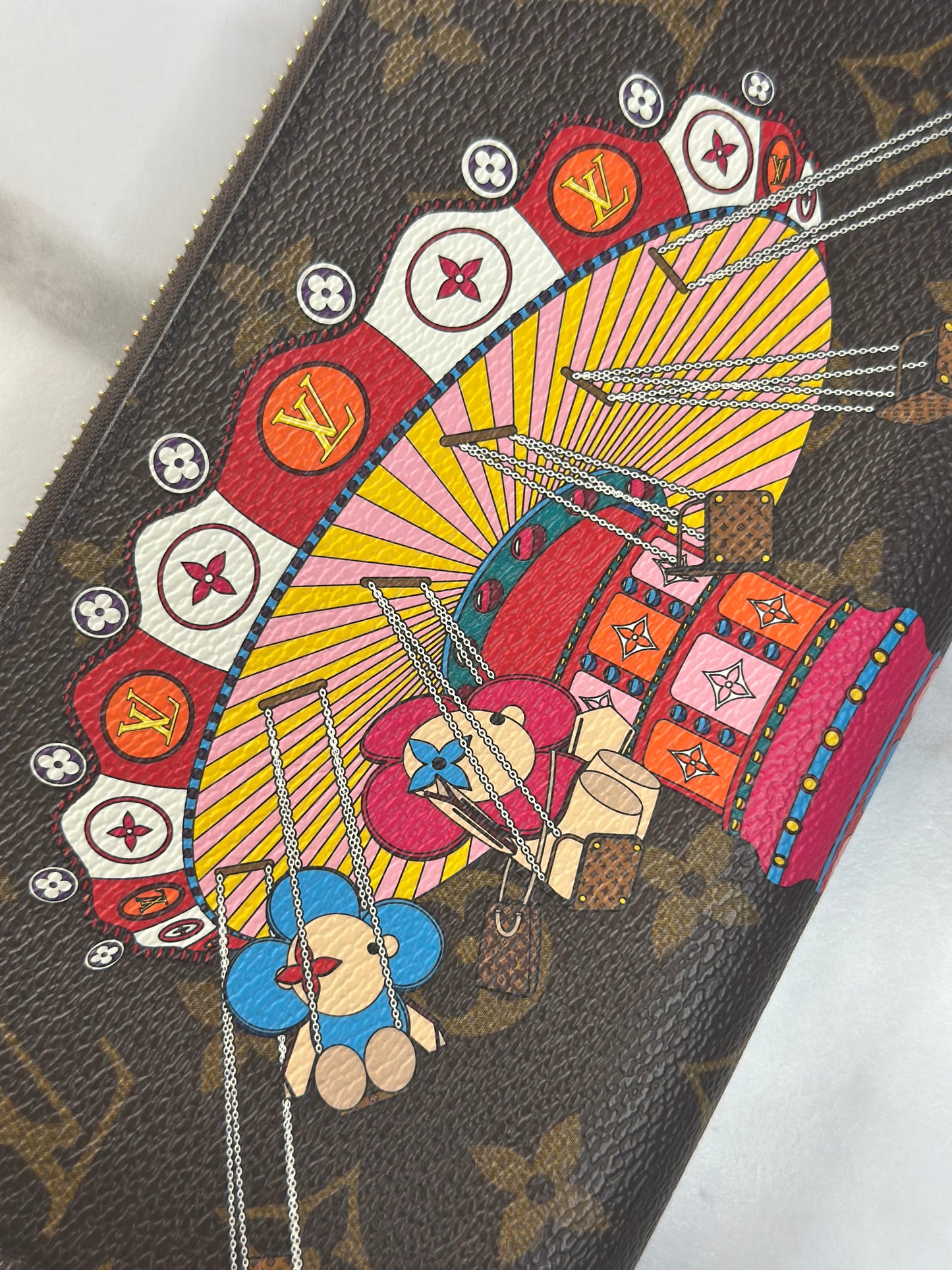 Pre-owned Louis Vuitton Vivienne mascot from the 2020 Christmas Animation collection zippy