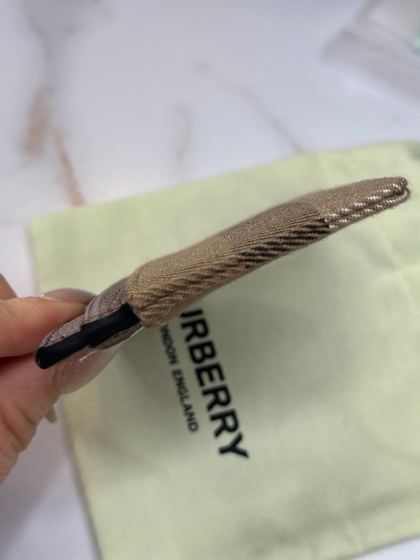 Pre-owned Burberry Nova Check card holder