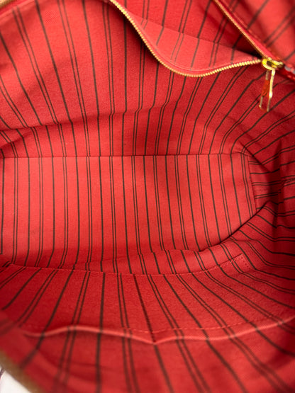 Pre-owned Louis Vuitton Red Empriente Leather Bastille tote
