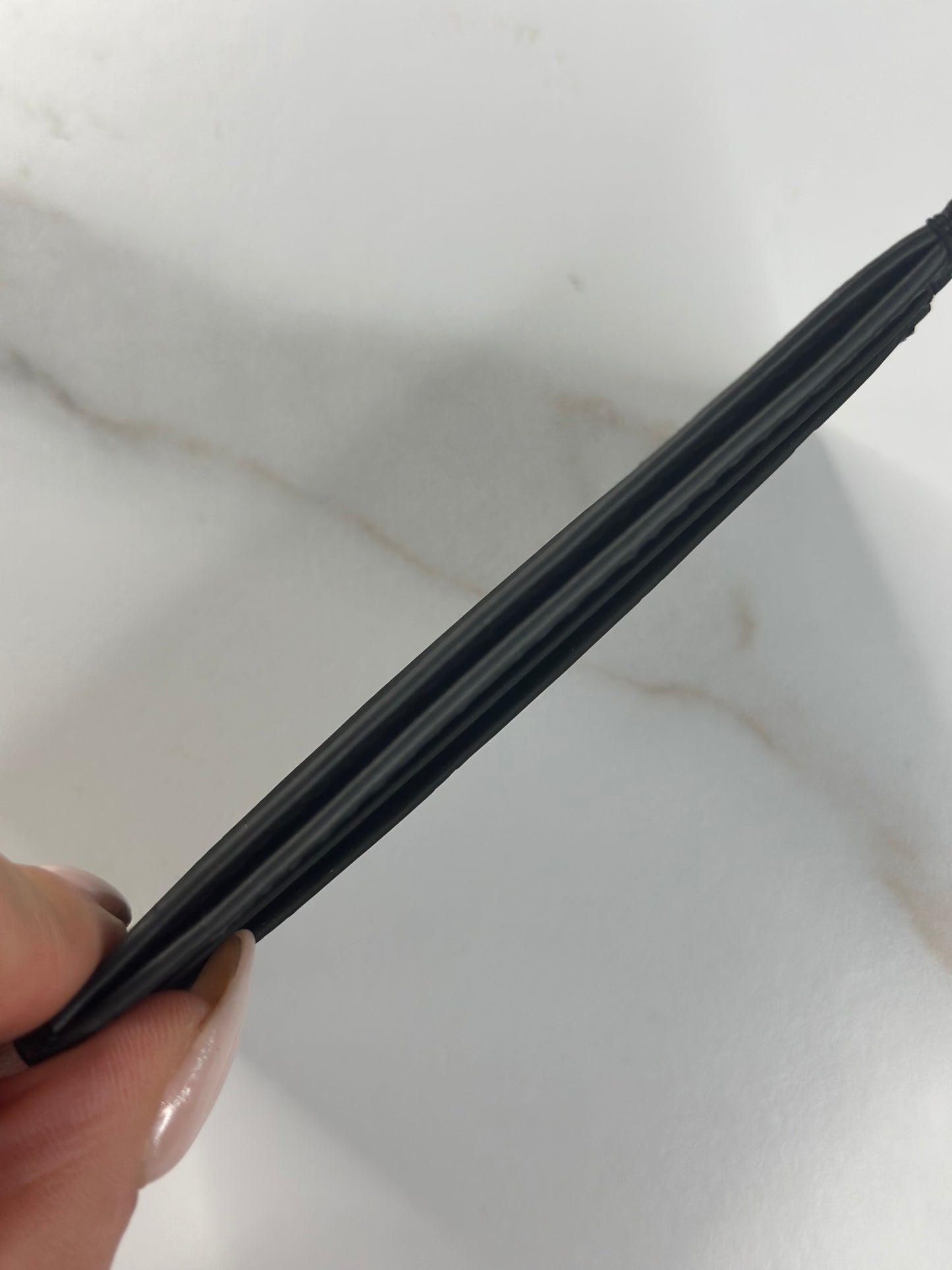 Pre-owned Gucci Rubber Effect GG Embossed Card Holder Black