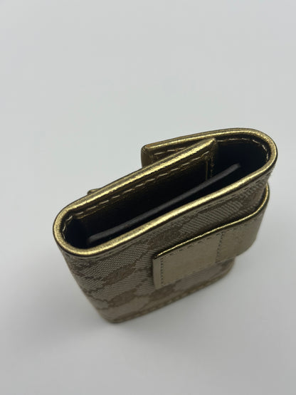 Pre-owned Gucci GG canvas x gold, leather, multi cles six key holder