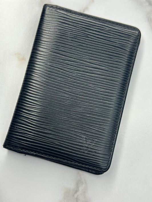 Pre-owned Louis Vuitton black Epi leather pocket organizer