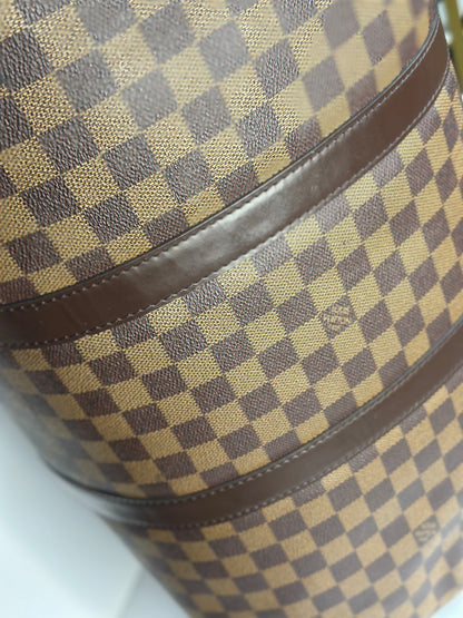 Pre-owned Louis Vuitton Damier Ebene canvas Keepall 50 duffel ￼