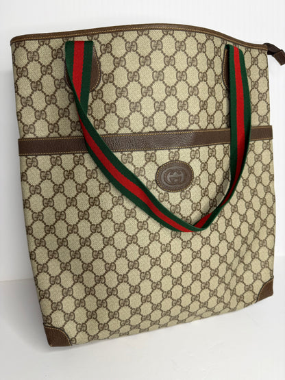 Pre-owned Gucci vintage Sherry line shoulder tote