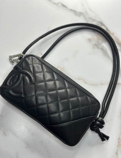 Pre-owned Chanel Calfskin Quilted Cambon Pochette shoulder bag