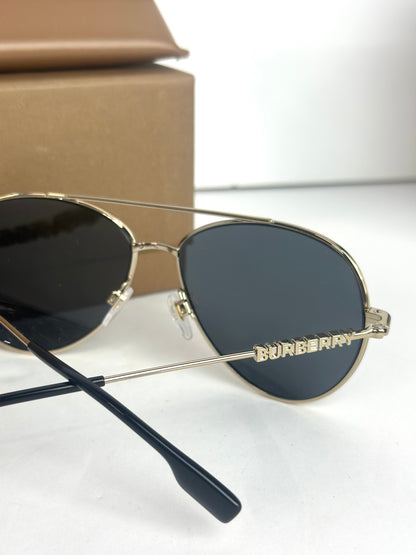 #29 Burberry Women's Light Gold aviator Sunglasses