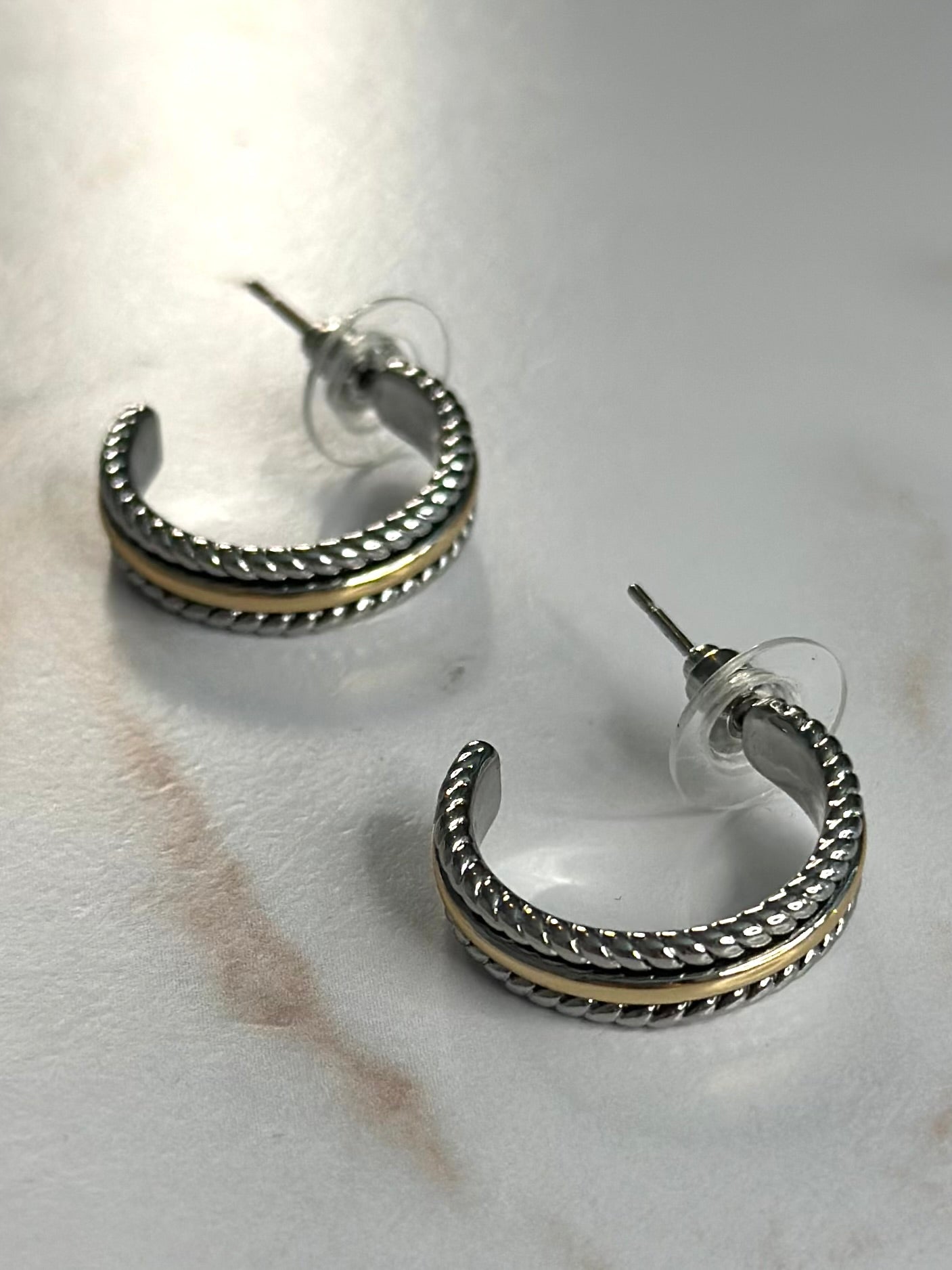Herod two tone hoops