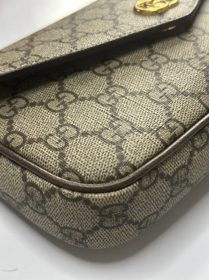 Pre-owned Gucci GG supreme canvas Ophidia pochette crossbody