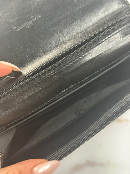 Pre-owned Christian Dior vintage calfskin leather top handle mini bag