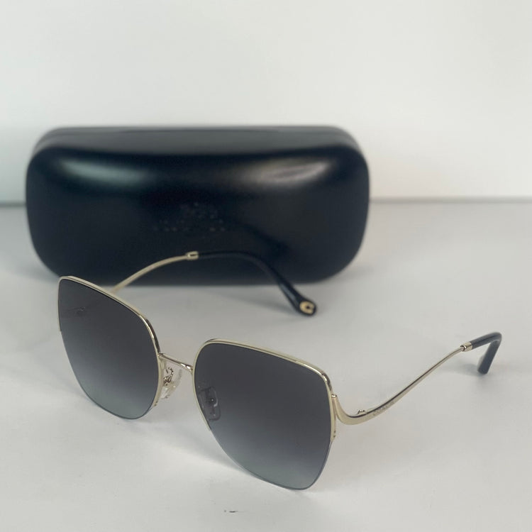 #10 Pre-Owned Coach Black & Gold Sunglasses