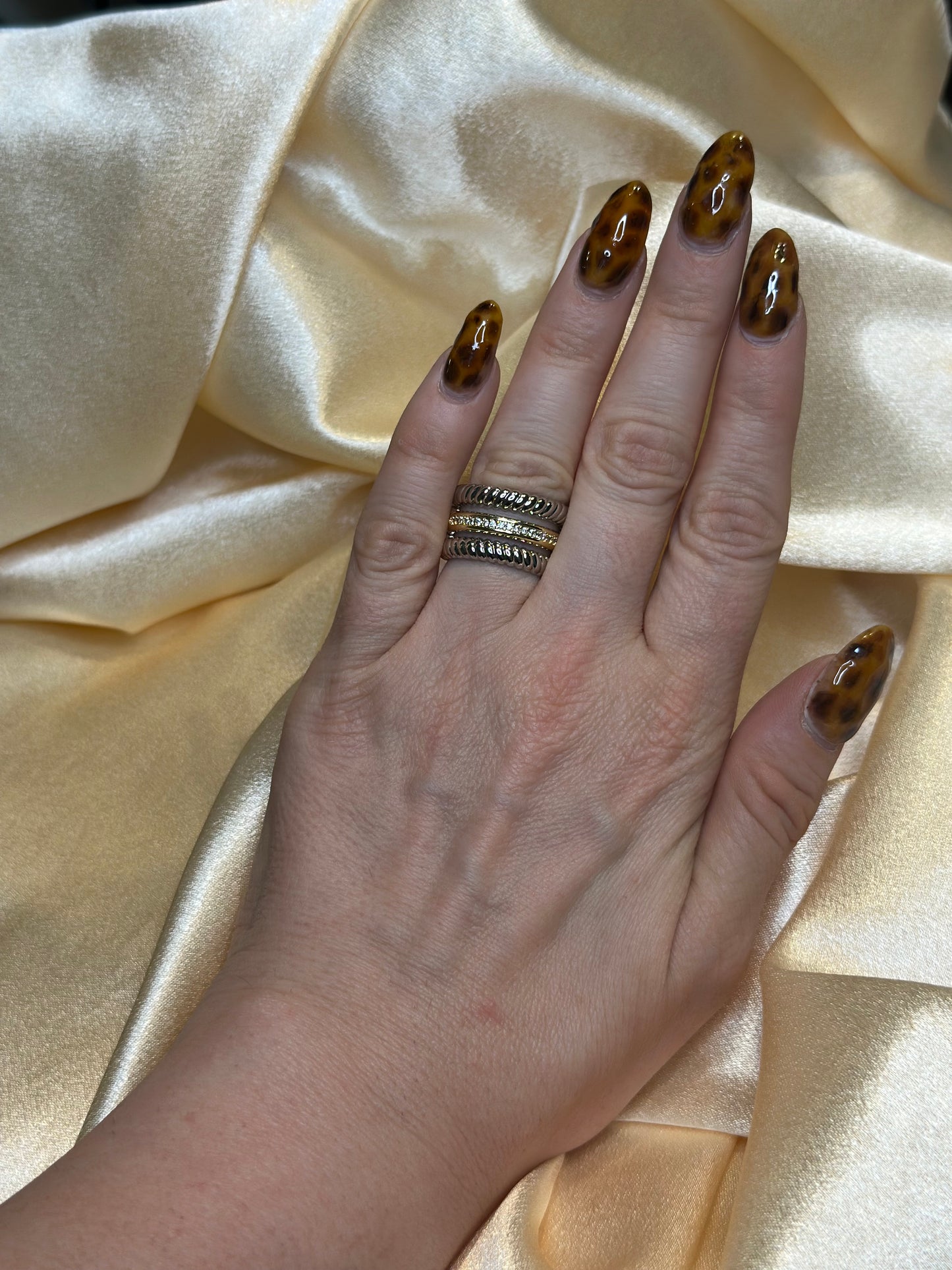 Two Tone Metals ring