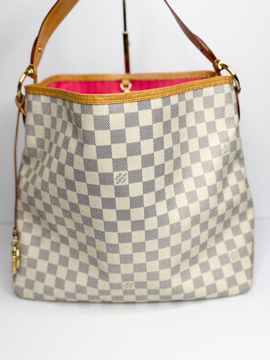 Pre-owned Louis Vuitton Damier Azur delightful