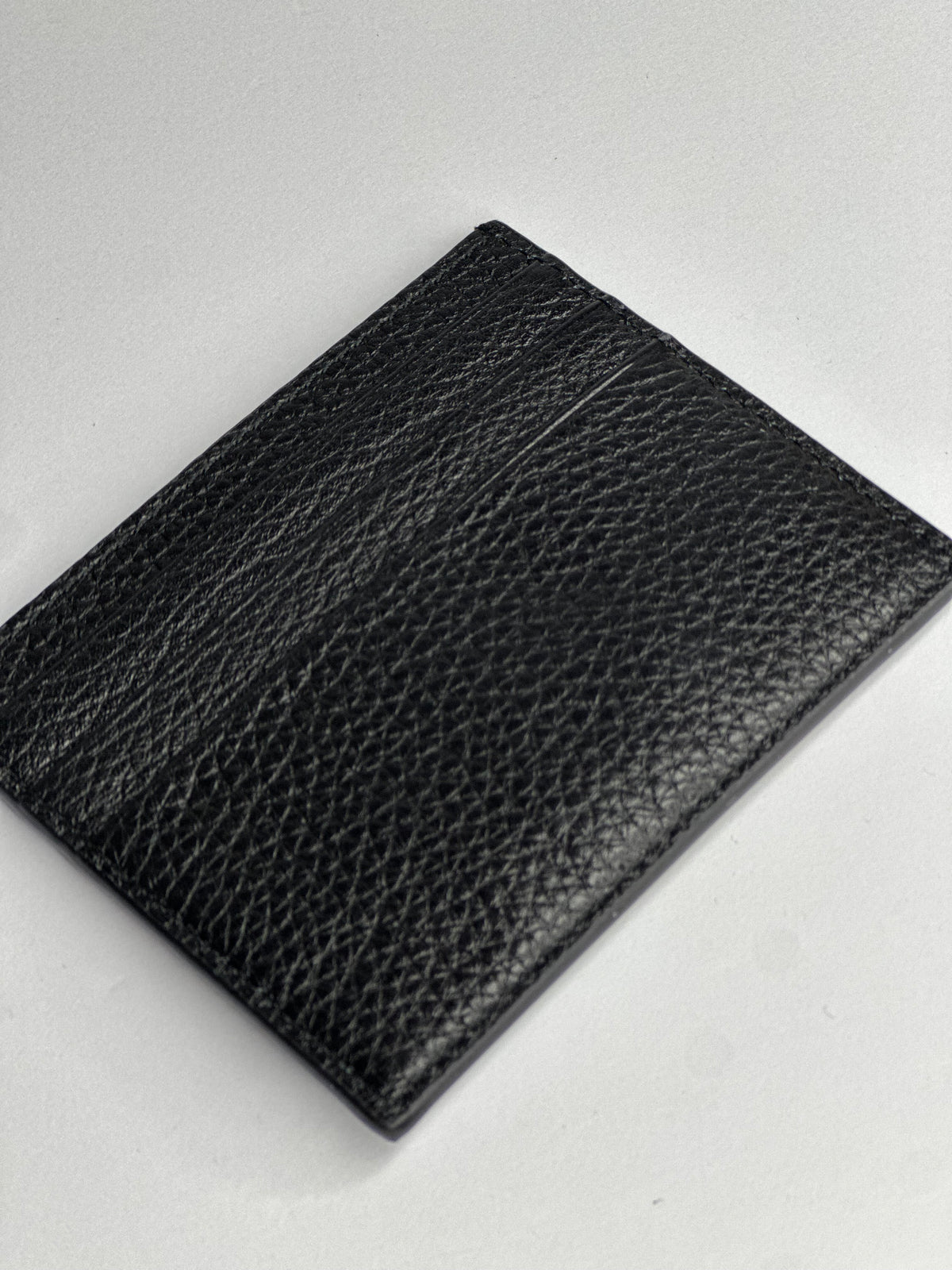 Pre-owned Prada black Vitello leather card holder
