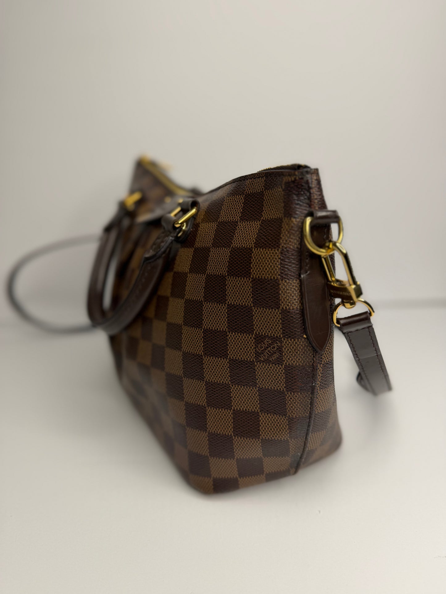 Pre-owned Louis Vuitton Damier Ebene Sienna PM two way tote