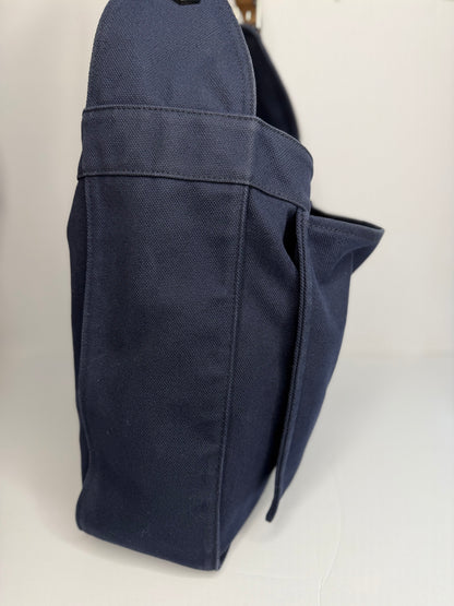 Pre-owned Hermes Navy Canvas Marwari GM shoulder bag