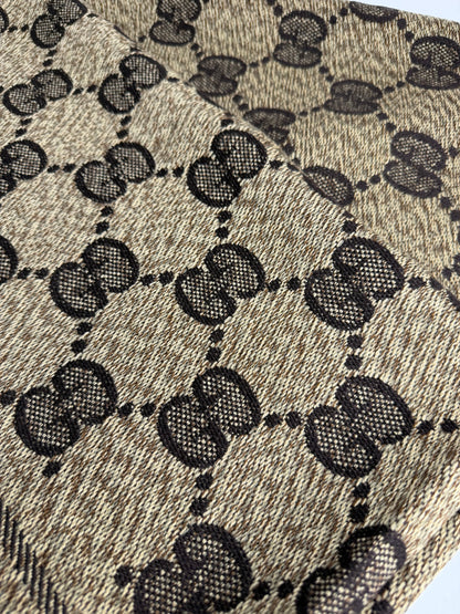 Pre-owned Gucci Jumbo GG Wool Blend Scarf