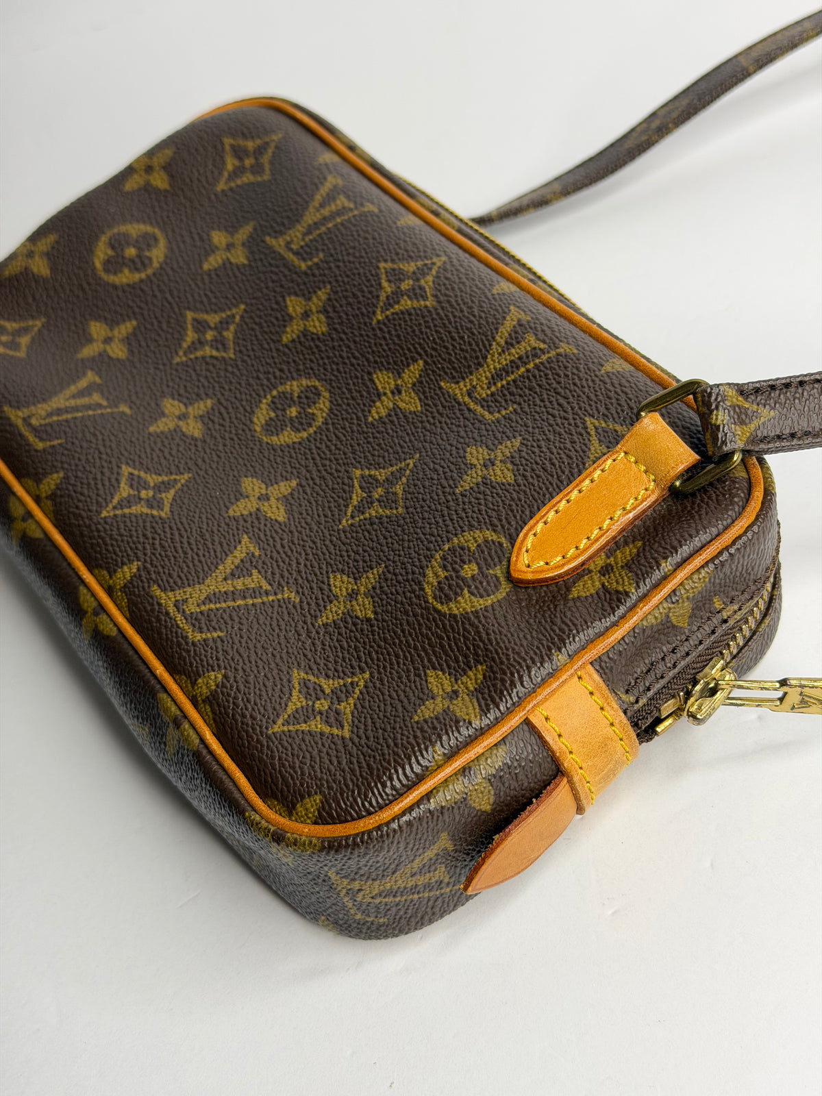Pre-owned Louis Vuitton monogram canvas Marley bandolier