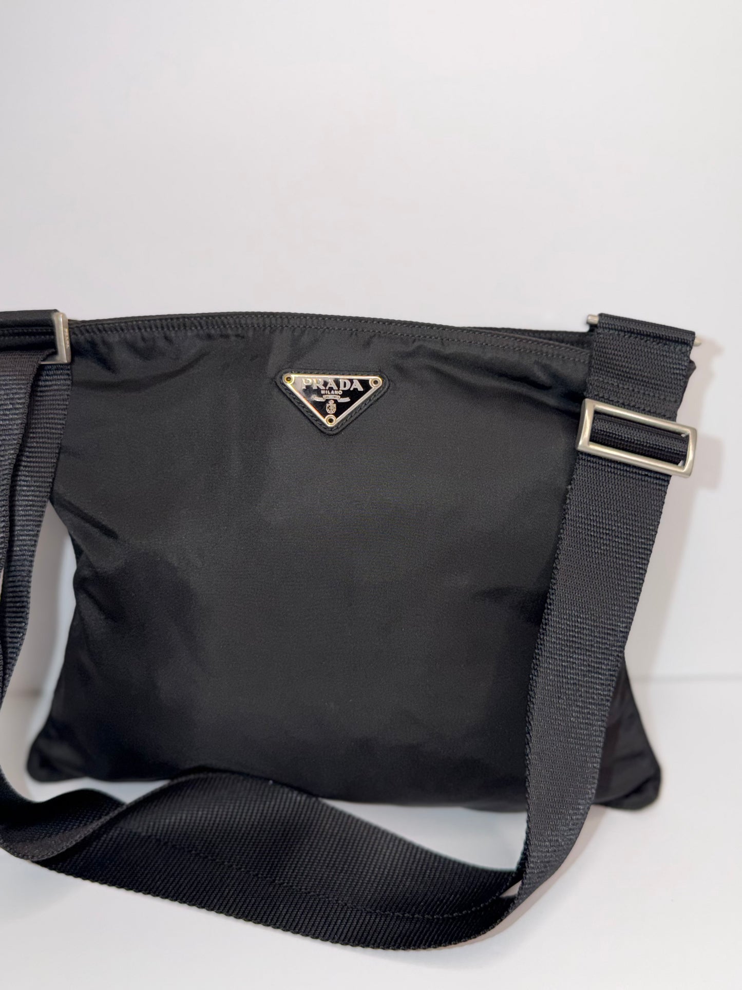 Pre-owned Prada black nylon medium crossbody