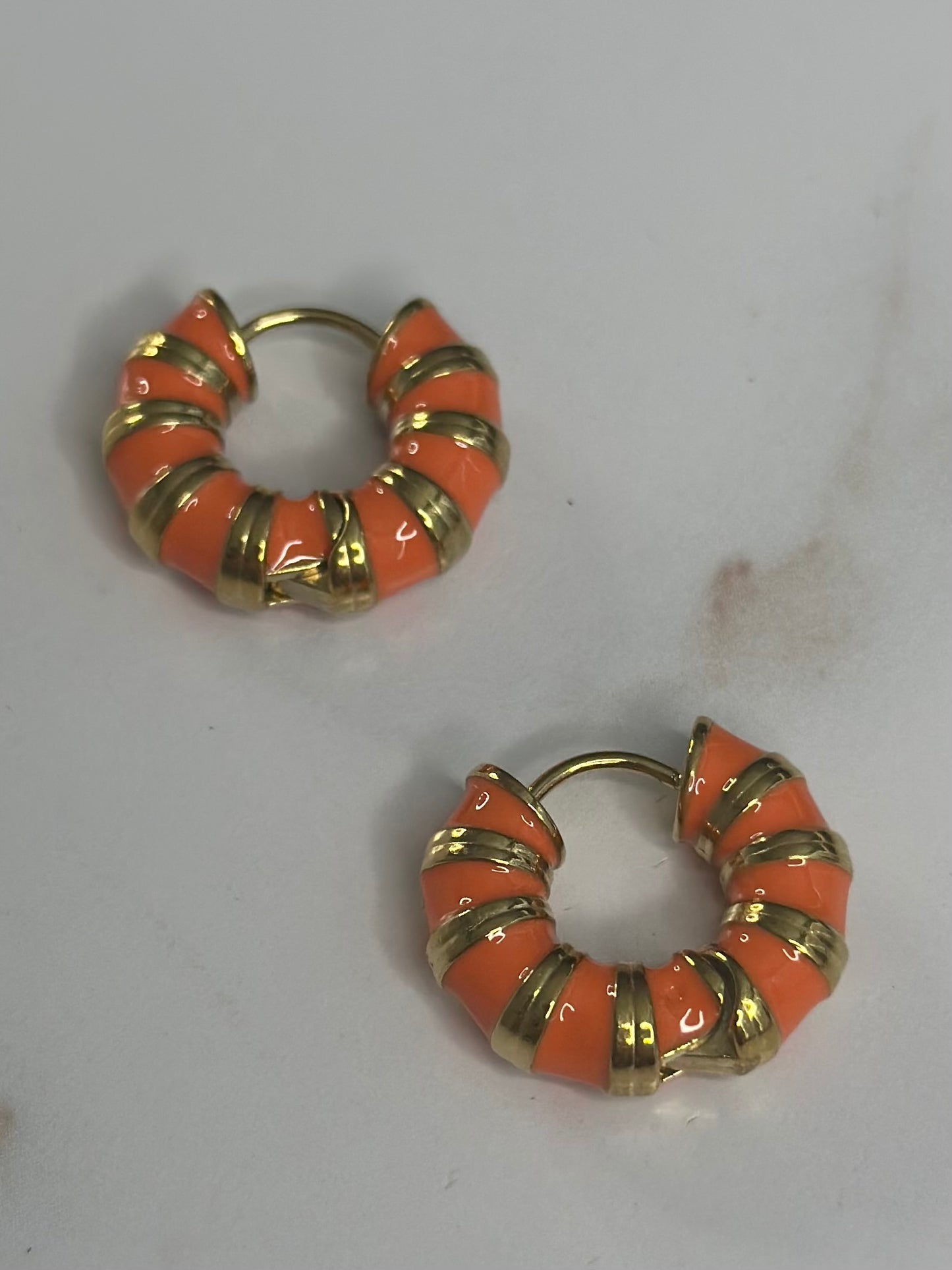 Orange bamboo enamel Huggies