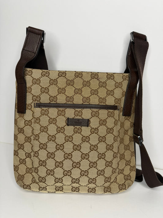 Pre-owned Gucci GG Canvas crossbody messenger