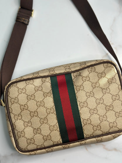 Pre-owned Gucci mini bag with Web crossbody