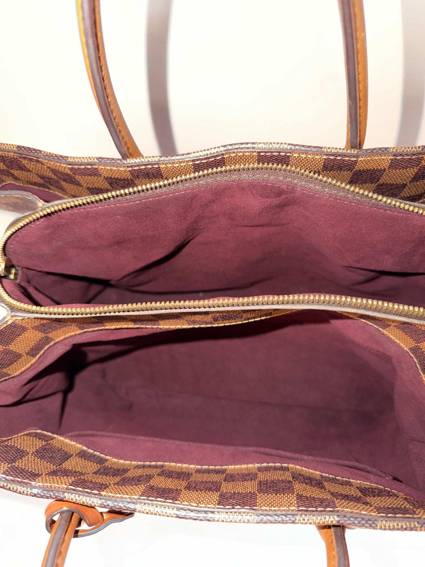 Pre-owned Louis Vuitton Damier Ebene Acsot tote