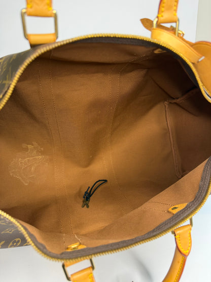Pre-owned Louis Vuitton monogram canvas Keepall 50 duffel