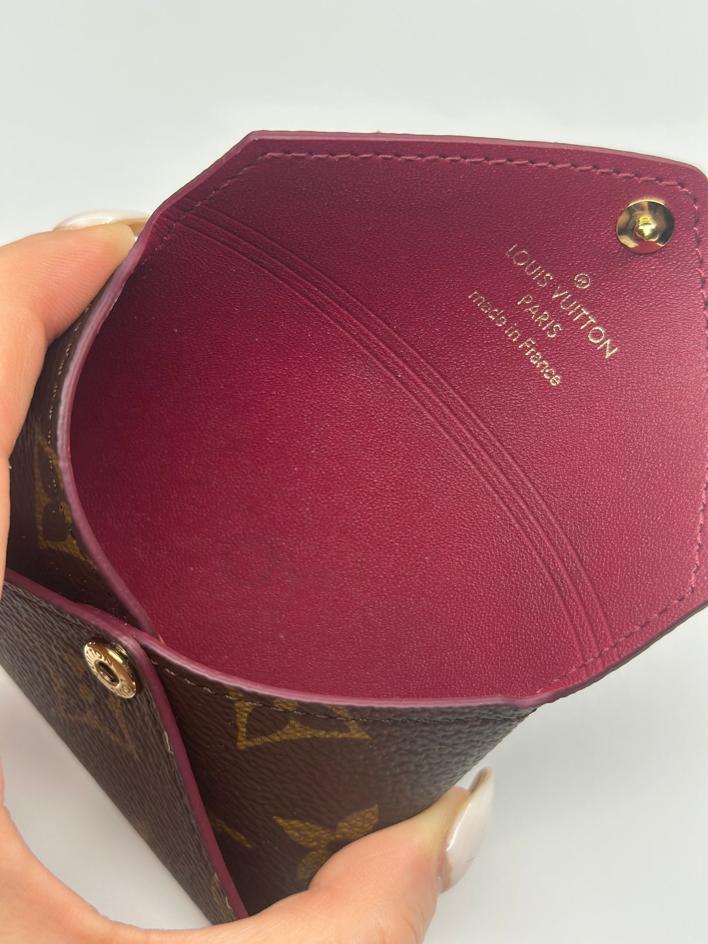 Pre-owned Louis Vuitton Monogram canvas small kirigami card holder
