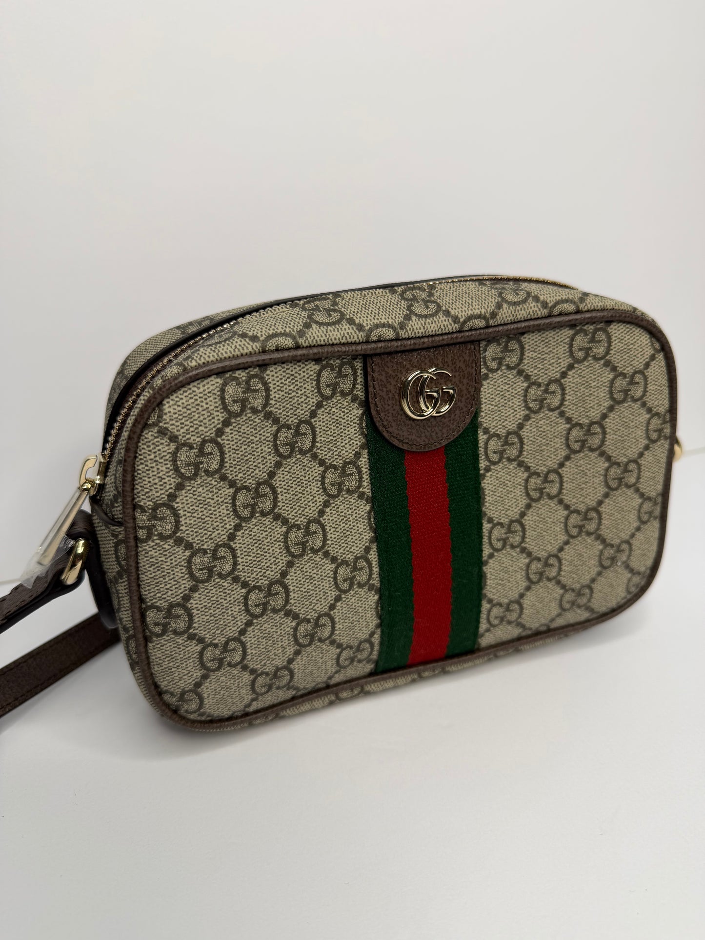 Pre-owned Gucci GG supreme canvas Ophidia Crossbody