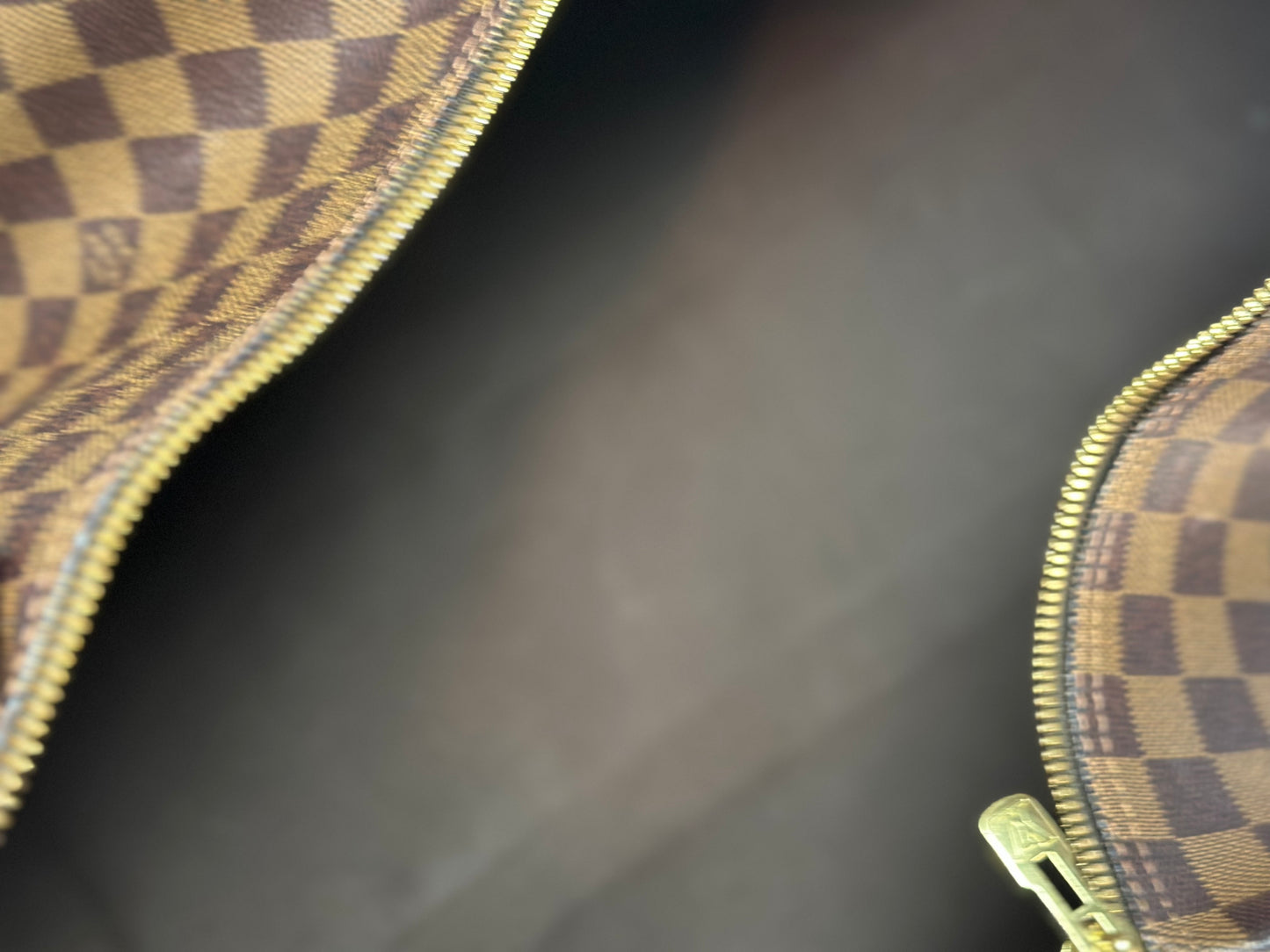 Pre-owned Louis Vuitton Damier Ebene canvas Keepall 50 duffel ￼