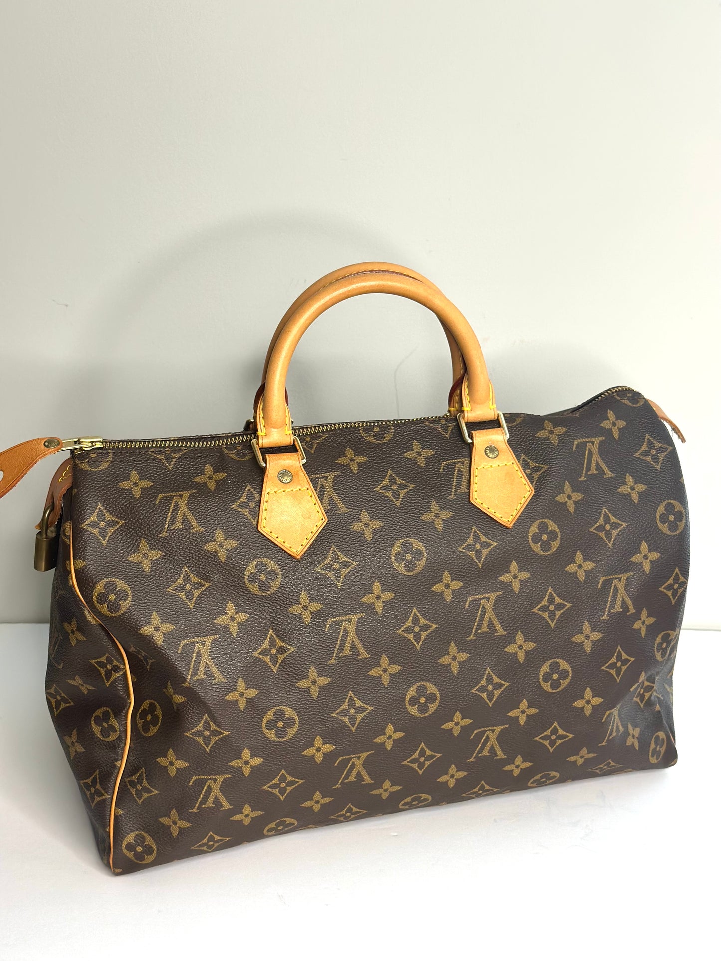 Pre-owned Louis Vuitton monogram canvas speedy 35 Boston bag