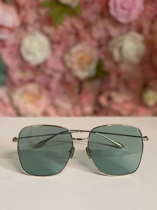 Pre-Owned Gucci Green Tint Charm Sunglasses