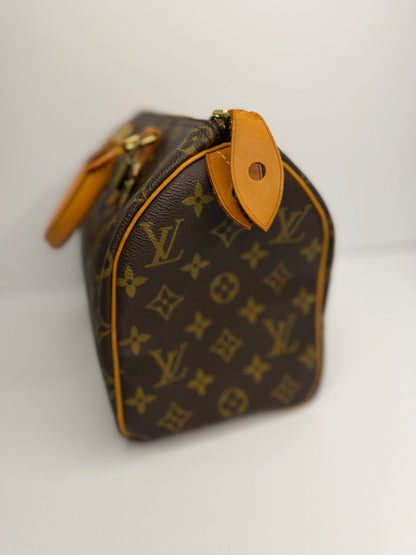 Pre-owned Louis Vuitton monogram canvas speedy 25 Boston bag tote