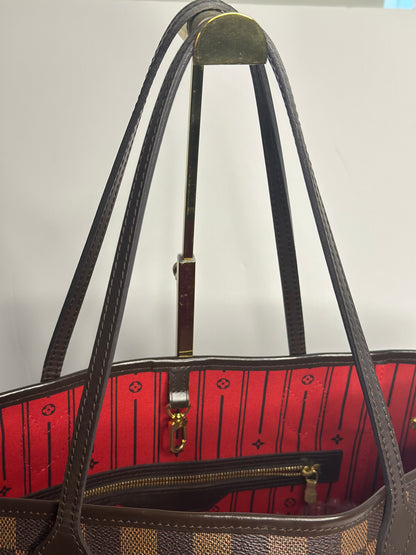 Pre-owned Louis Vuitton Damier Ebene neverfull MM tote