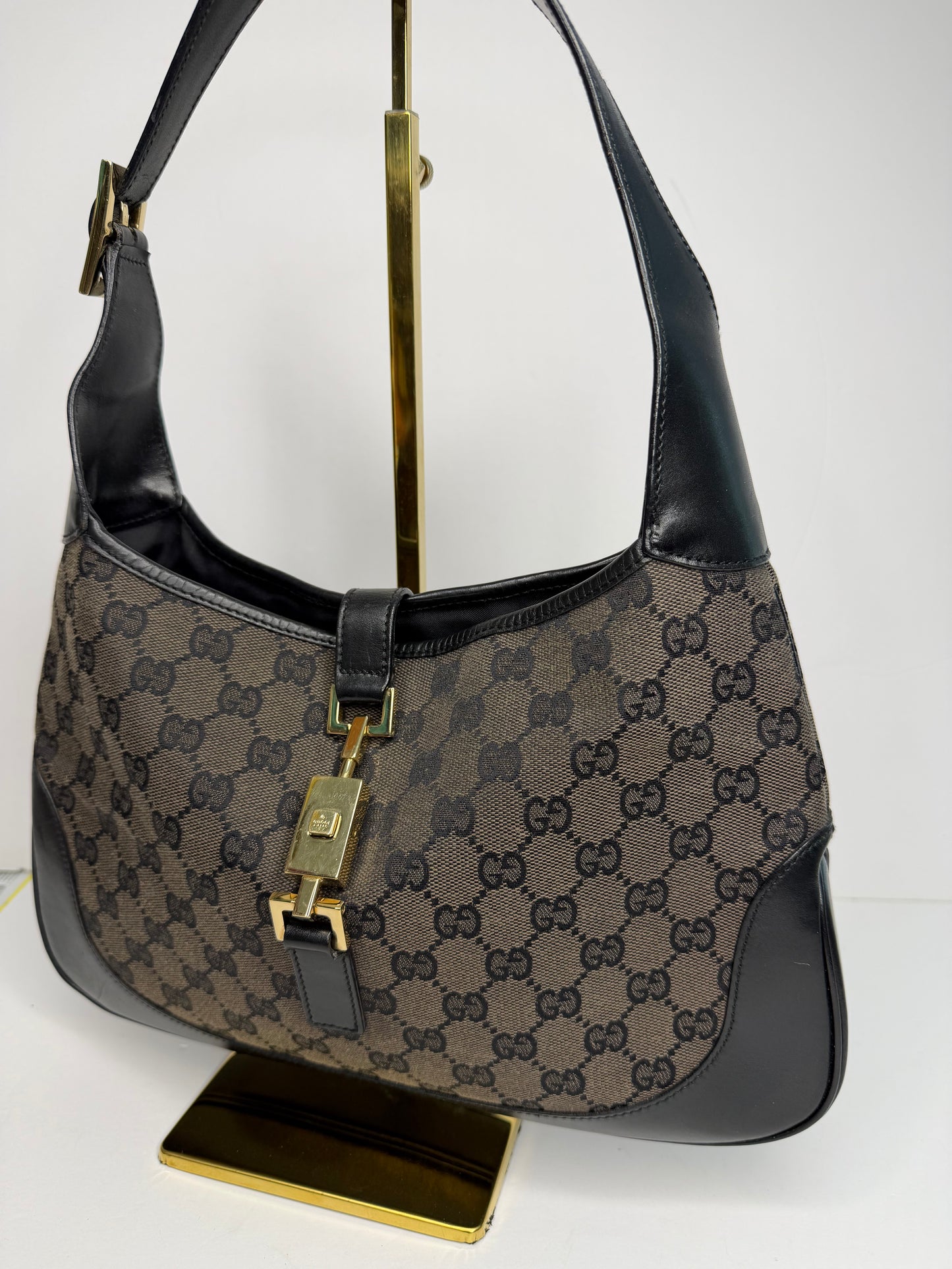 Pre-owned Gucci Gucci Jackie 1961 Hobo Bag in Brown and Black