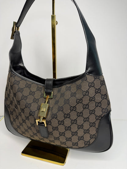 Pre-owned Gucci Gucci Jackie 1961 Hobo Bag in Brown and Black
