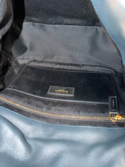 Pre-owned Saint Laurent Medium Jamie Bag Dark Ottanio leather crossbody