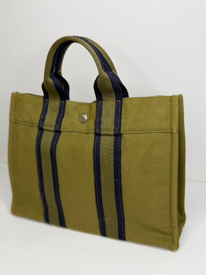Pre-owned Hermes khaki Green Toto PM tote bag
