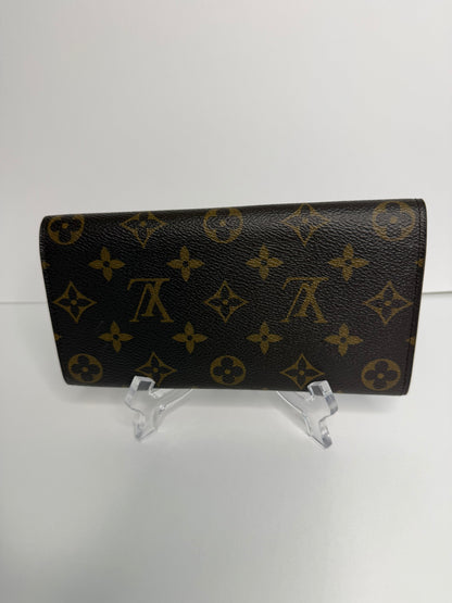 Pre-owned Louis Vuitton monogram canvas Emilie Wallet